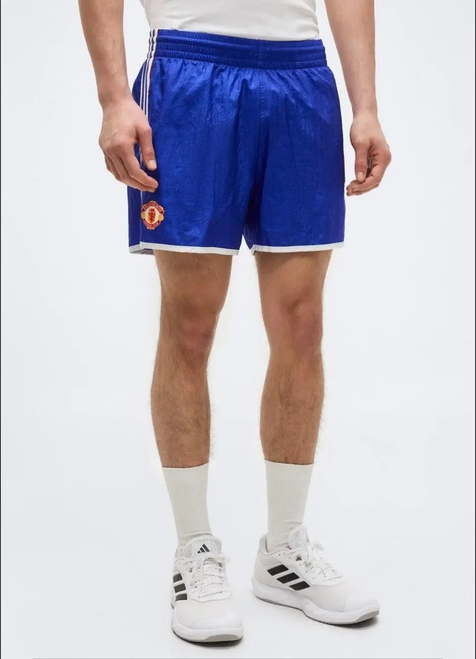 Adidas Manchester United Retro Blue Shorts in 2XL